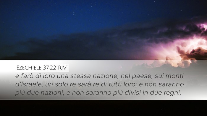 Ezechiele 37:22 RIV Bible Verse Image