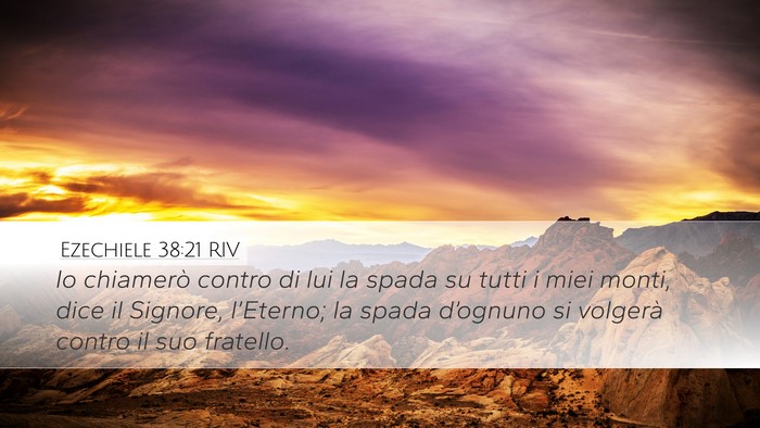 Ezechiele 38:21 RIV Bible Verse Image