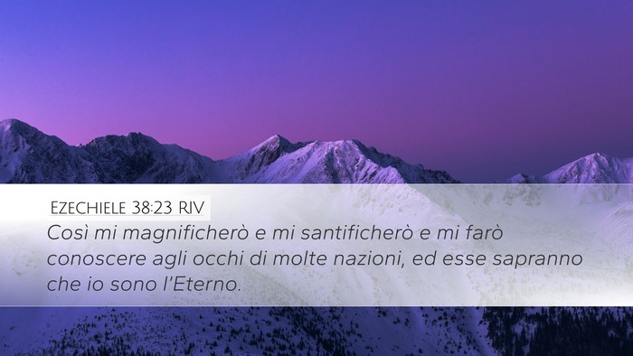 Ezechiele 38:23 RIV Bible Verse Image