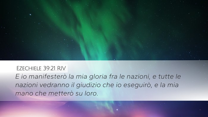 Ezechiele 39:21 RIV Bible Verse Image
