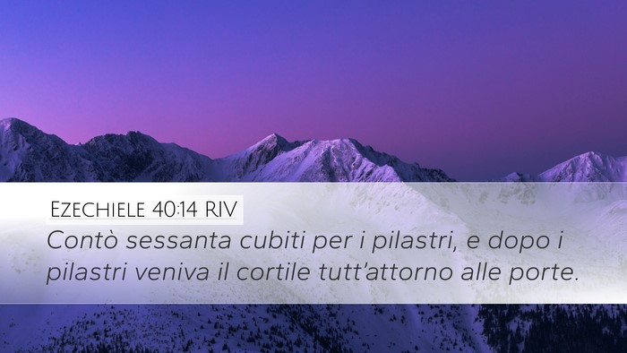 Ezechiele 40:14 RIV Bible Verse Image
