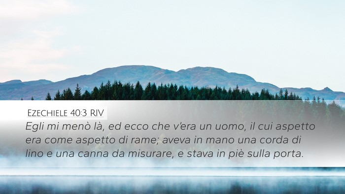 Ezechiele 40:3 RIV Bible Verse Image