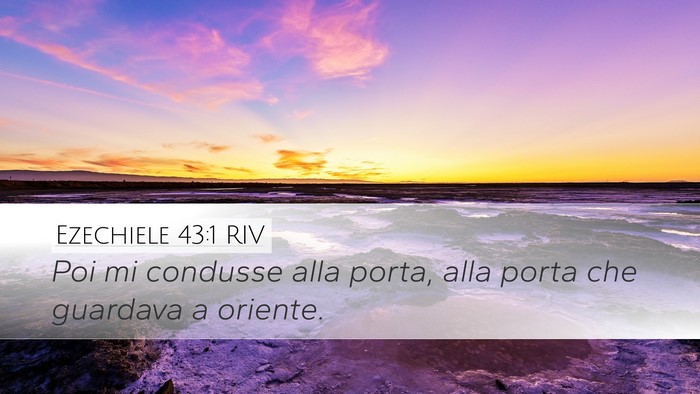Ezechiele 43:1 RIV Bible Verse Image