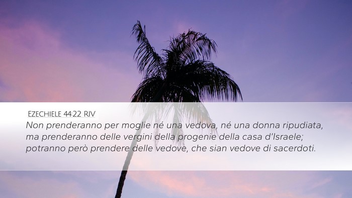 Ezechiele 44:22 RIV Bible Verse Image