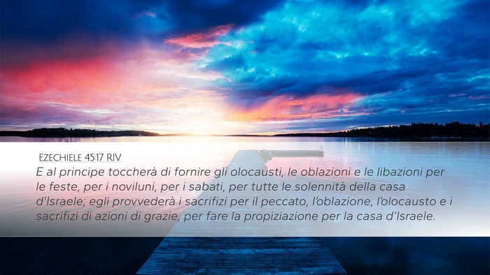 Ezechiele 45:17 RIV Bible Verse Image