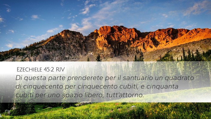 Ezechiele 45:2 RIV Bible Verse Image