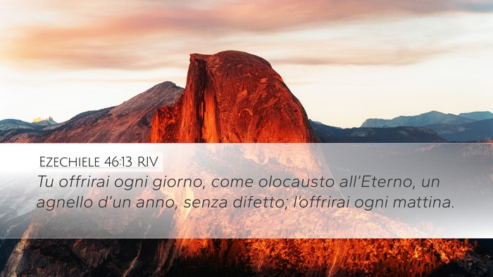 Ezechiele 46:13 RIV Bible Verse Image