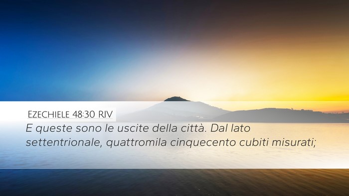Ezechiele 48:30 RIV Bible Verse Image