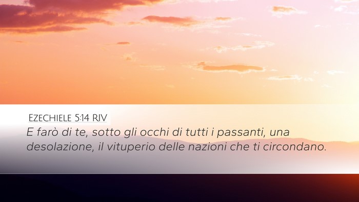 Ezechiele 5:14 RIV Bible Verse Image
