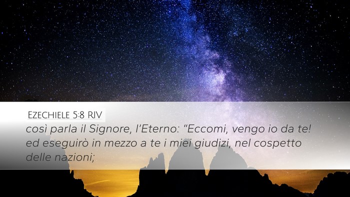 Ezechiele 5:8 RIV Bible Verse Image