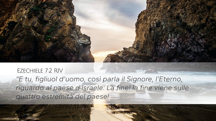 Ezechiele 7:2 RIV Bible Verse Image