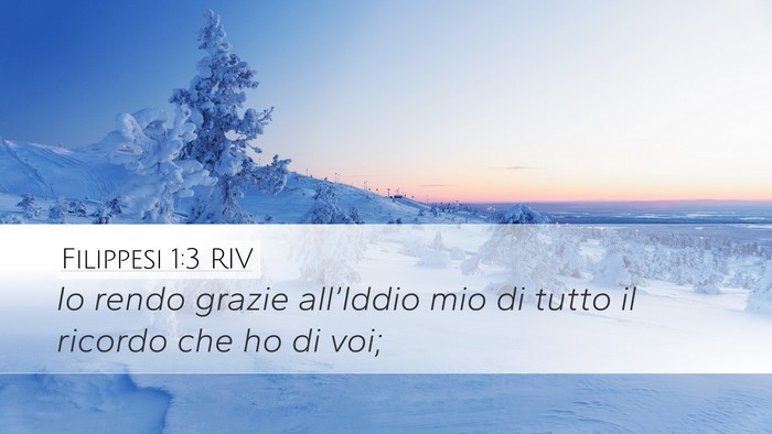 Filippesi 1:3 RIV Bible Verse Image