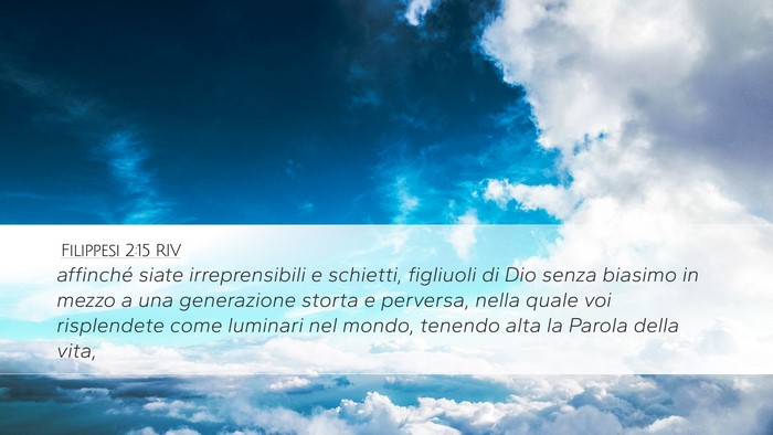 Filippesi 2:15 RIV Bible Verse Image