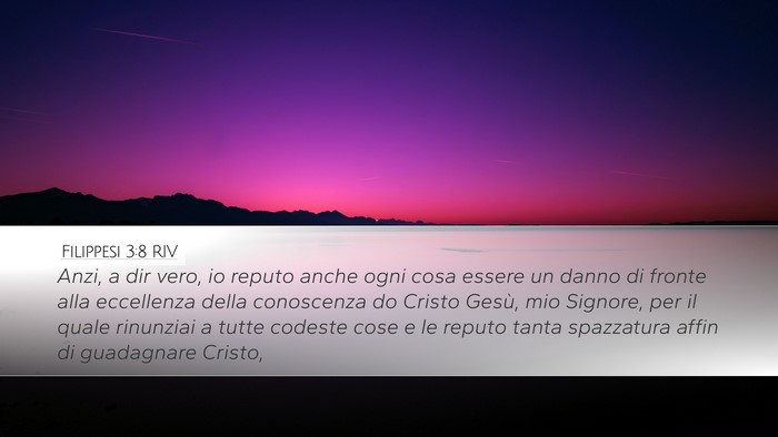 Filippesi 3:8 RIV Bible Verse Image