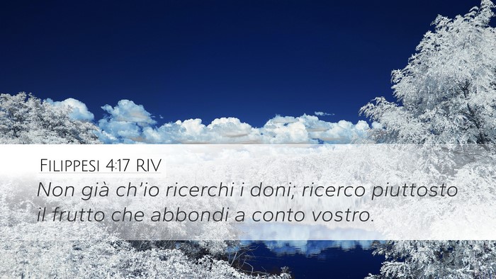 Filippesi 4:17 RIV Bible Verse Image