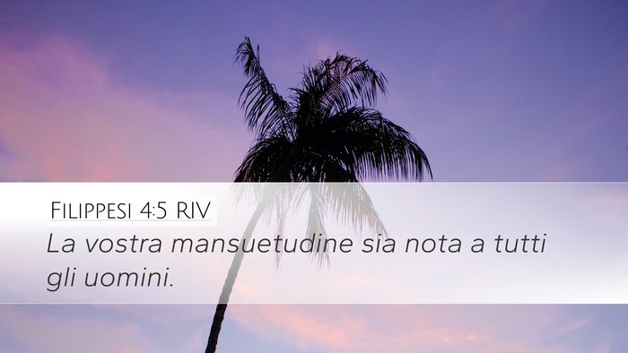 Filippesi 4:5 RIV Bible Verse Image