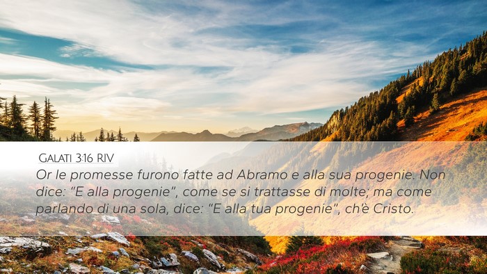 Galati 3:16 RIV Bible Verse Image