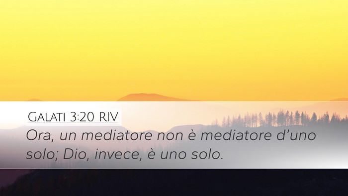Galati 3:20 RIV Bible Verse Image