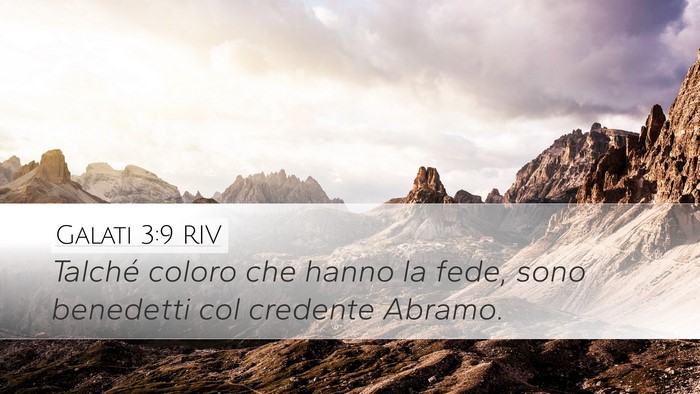 Galati 3:9 RIV Bible Verse Image