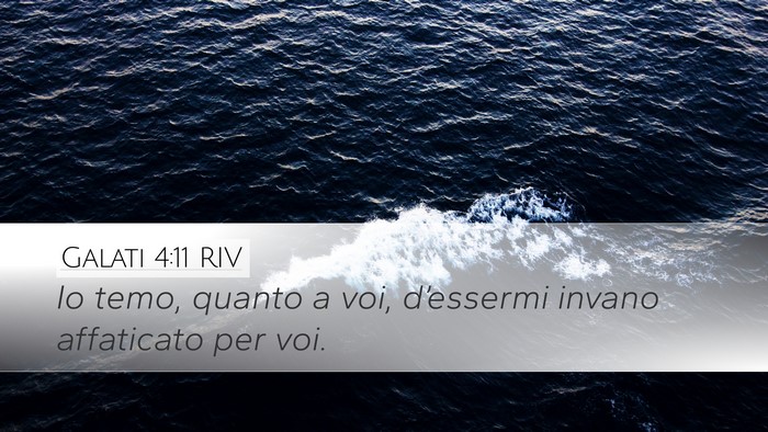 Galati 4:11 RIV Bible Verse Image