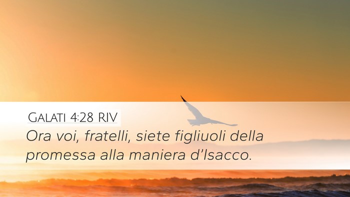 Galati 4:28 RIV Bible Verse Image