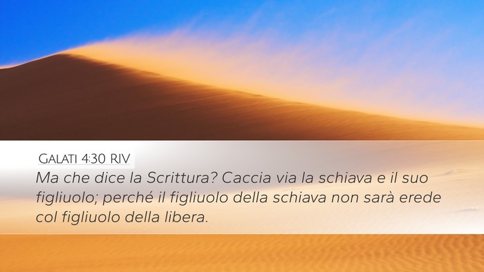 Galati 4:30 RIV Bible Verse Image