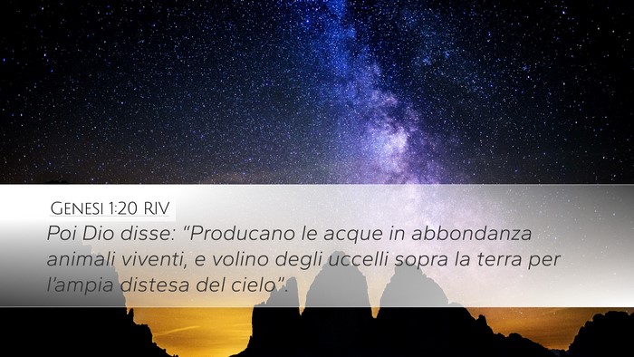 Genesi 1:20 RIV Bible Verse Image