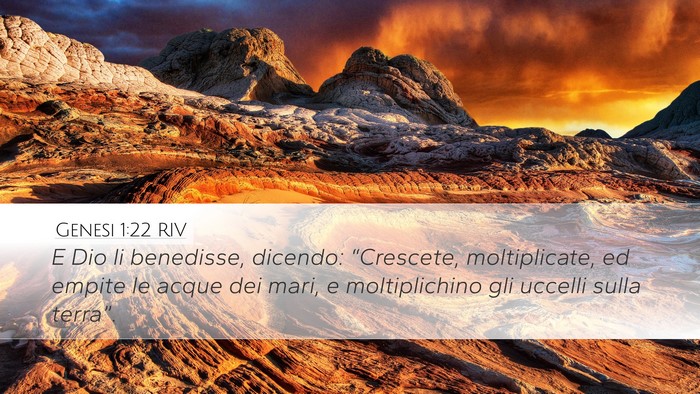 Genesi 1:22 RIV Bible Verse Image