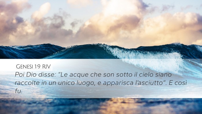 Genesi 1:9 RIV Bible Verse Image