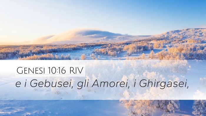 Genesi 10:16 RIV Bible Verse Image