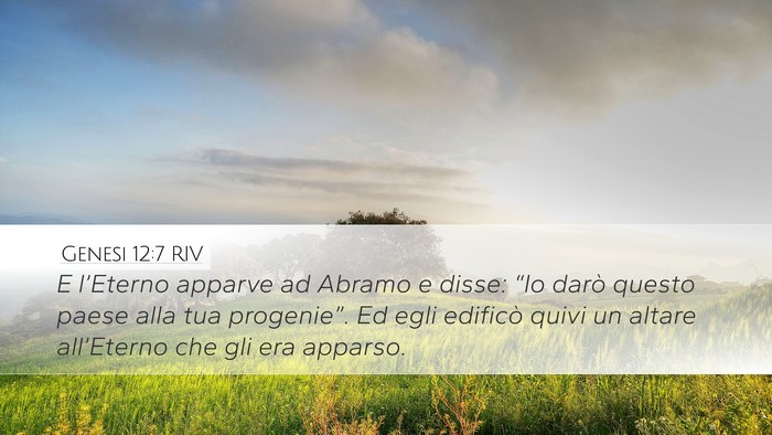 Genesi 12:7 RIV Bible Verse Image