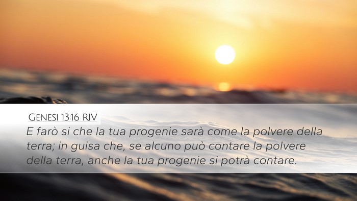 Genesi 13:16 RIV Bible Verse Image