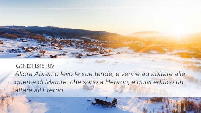 Genesi 13:18 RIV Bible Verse Image