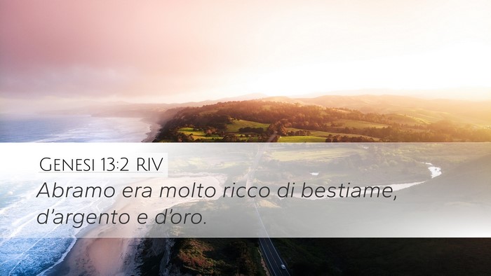 Genesi 13:2 RIV Bible Verse Image