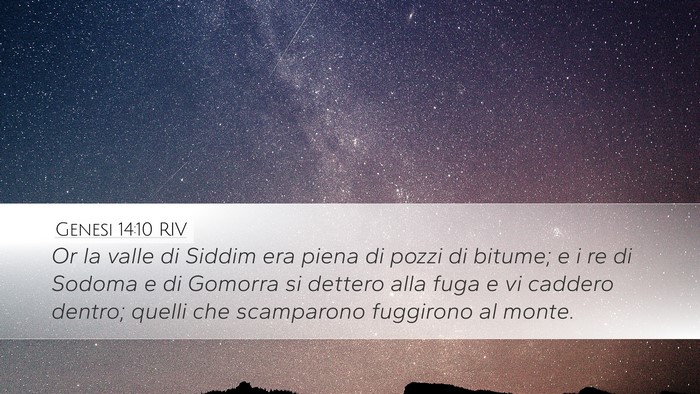 Genesi 14:10 RIV Bible Verse Image