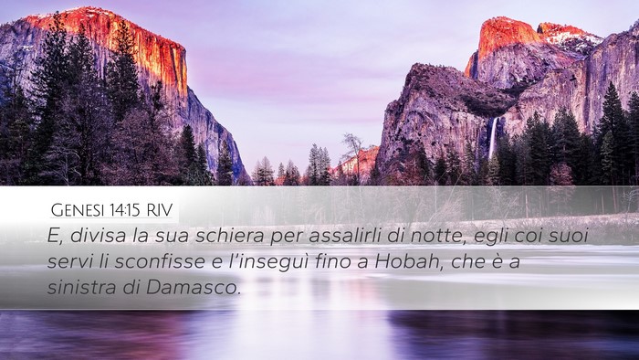 Genesi 14:15 RIV Bible Verse Image