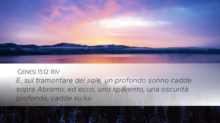 Genesi 15:12 RIV Bible Verse Image