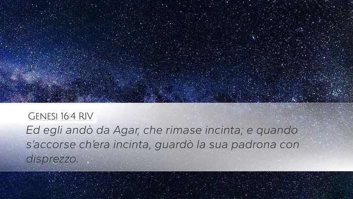 Genesi 16:4 RIV Bible Verse Image