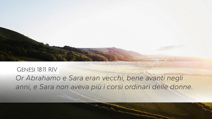 Genesi 18:11 RIV Bible Verse Image