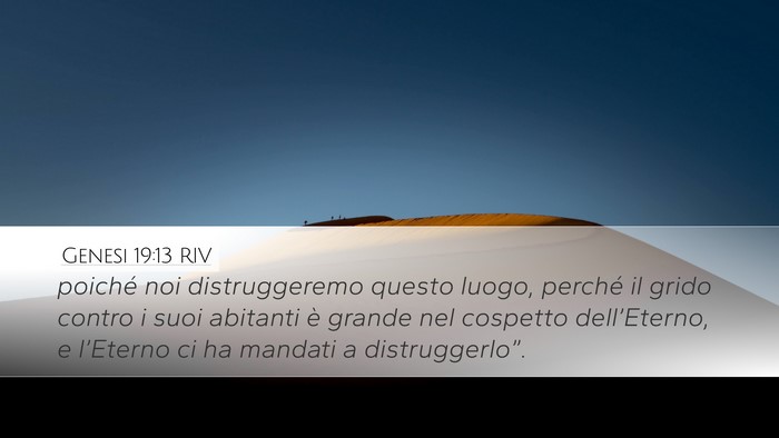 Genesi 19:13 RIV Bible Verse Image