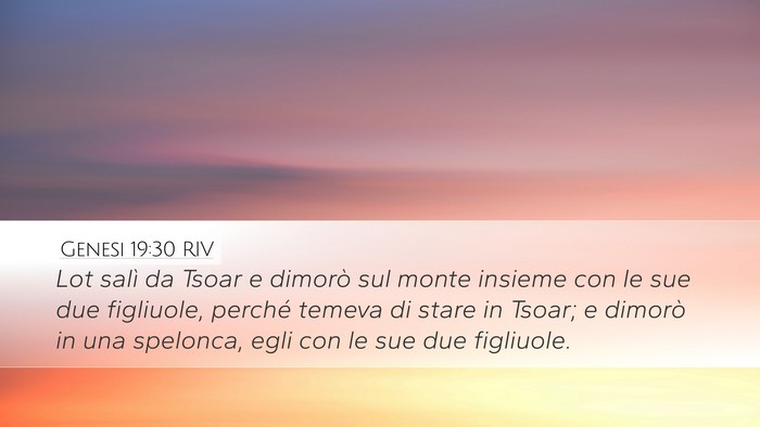 Genesi 19:30 RIV Bible Verse Image
