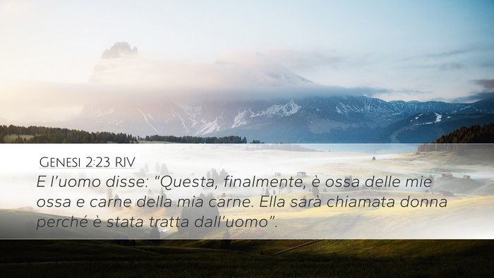 Genesi 2:23 RIV Bible Verse Image