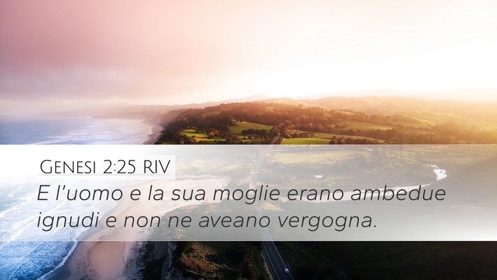 Genesi 2:25 RIV Bible Verse Image