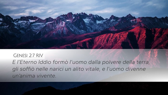 Genesi 2:7 RIV Bible Verse Image