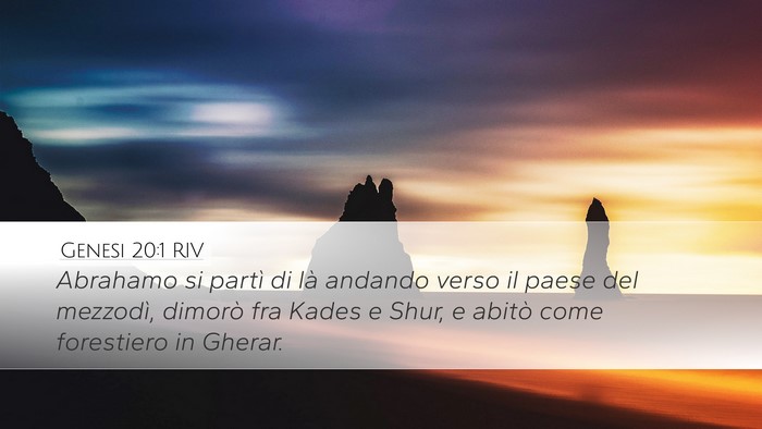 Genesi 20:1 RIV Bible Verse Image