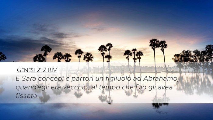 Genesi 21:2 RIV Bible Verse Image