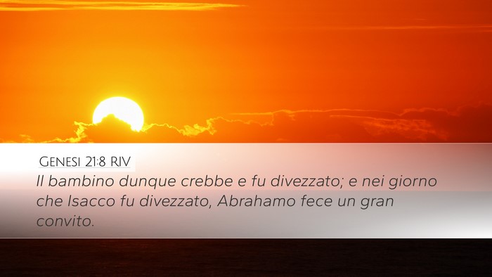 Genesi 21:8 RIV Bible Verse Image