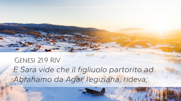Genesi 21:9 RIV Bible Verse Image