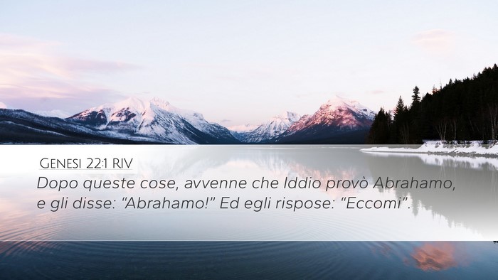 Genesi 22:1 RIV Desktop Wallpaper - Dopo queste cose, avvenne che Iddio provò - Desktop Bible Verse Wallpaper