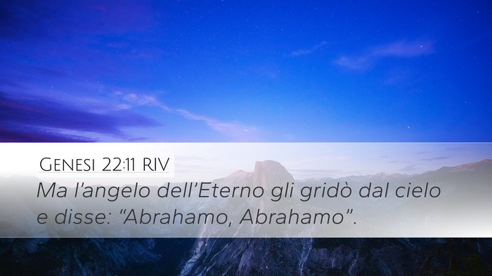 Genesi 22:11 RIV Bible Verse Image